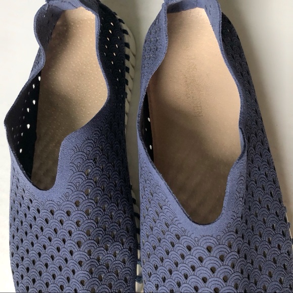 Ilse Jacobsen Blue Tulip Perforated Slip On Shoes - Picture 7 of 12